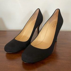 Kate Spade Black Pump with Glitter Heel Size 10